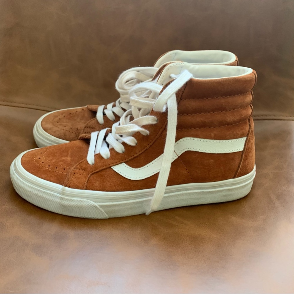 Vans Old Sokol Hi Top Brown Suede Sneakers 7.5